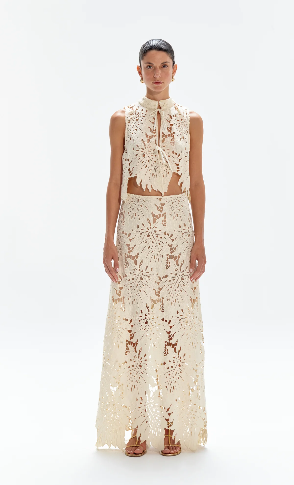 Lantana Butter Maxi Skirt - Image 3