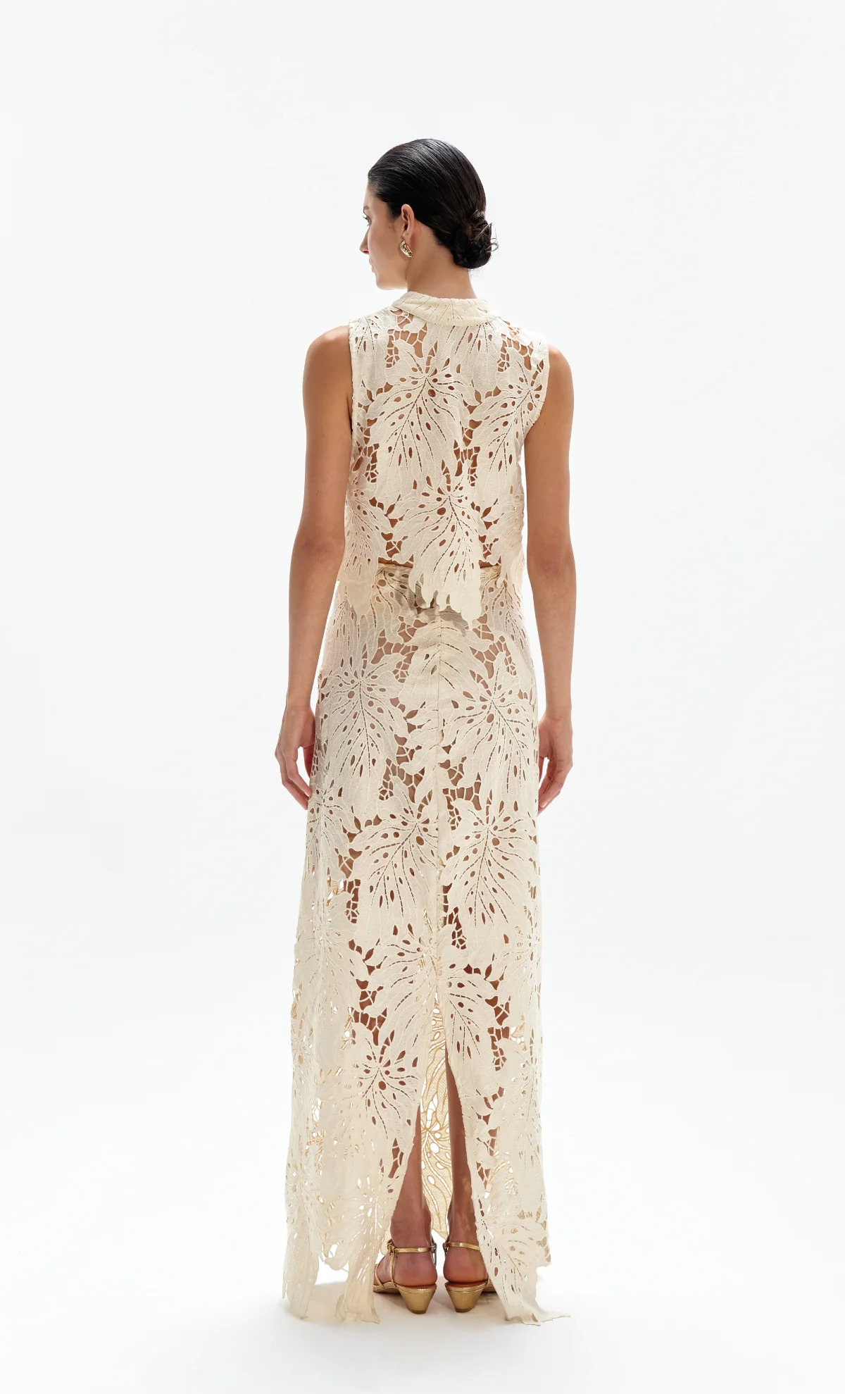 Lantana Butter Maxi Skirt - Image 4