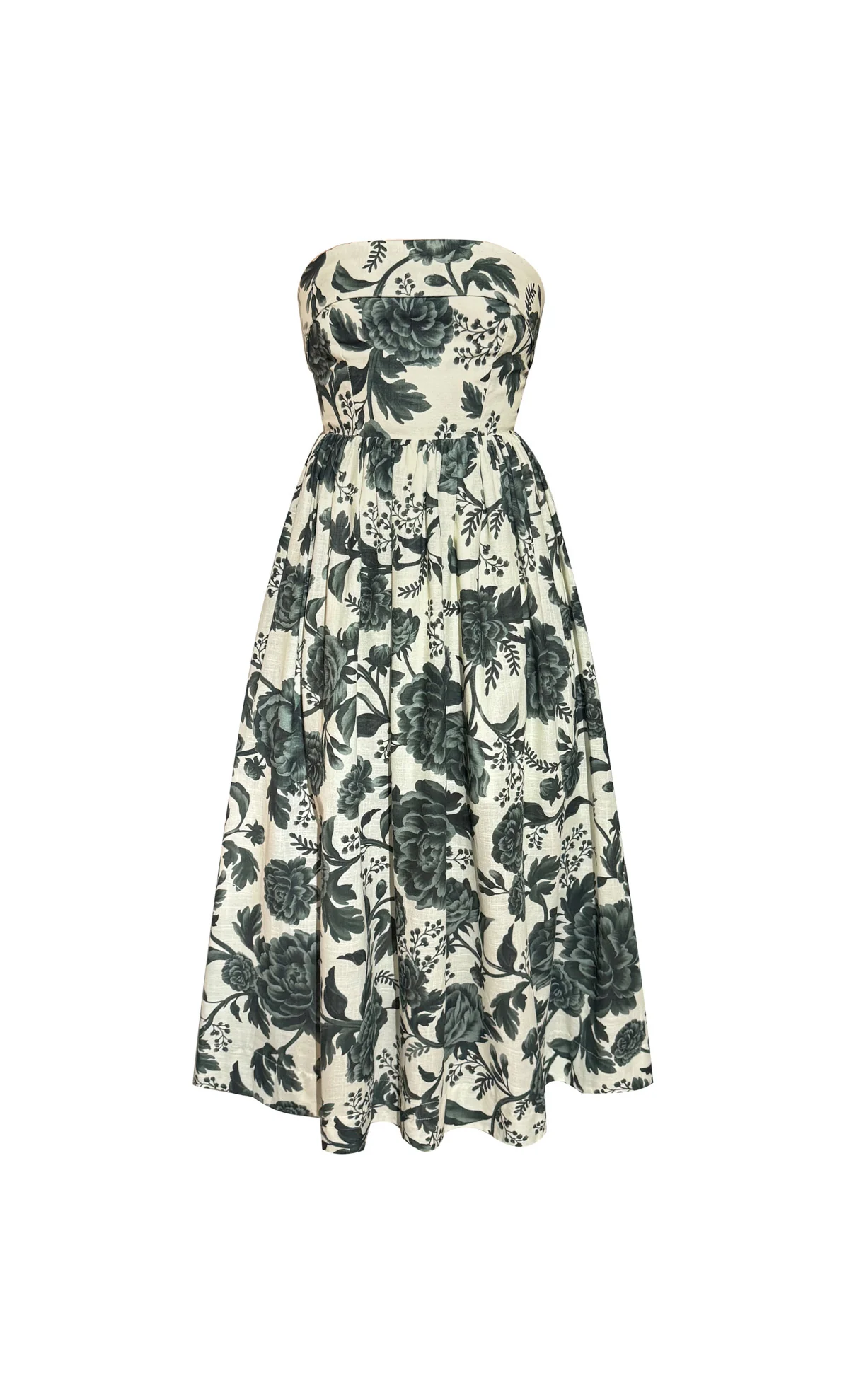 Micrantha Olive midi dress - Image 3