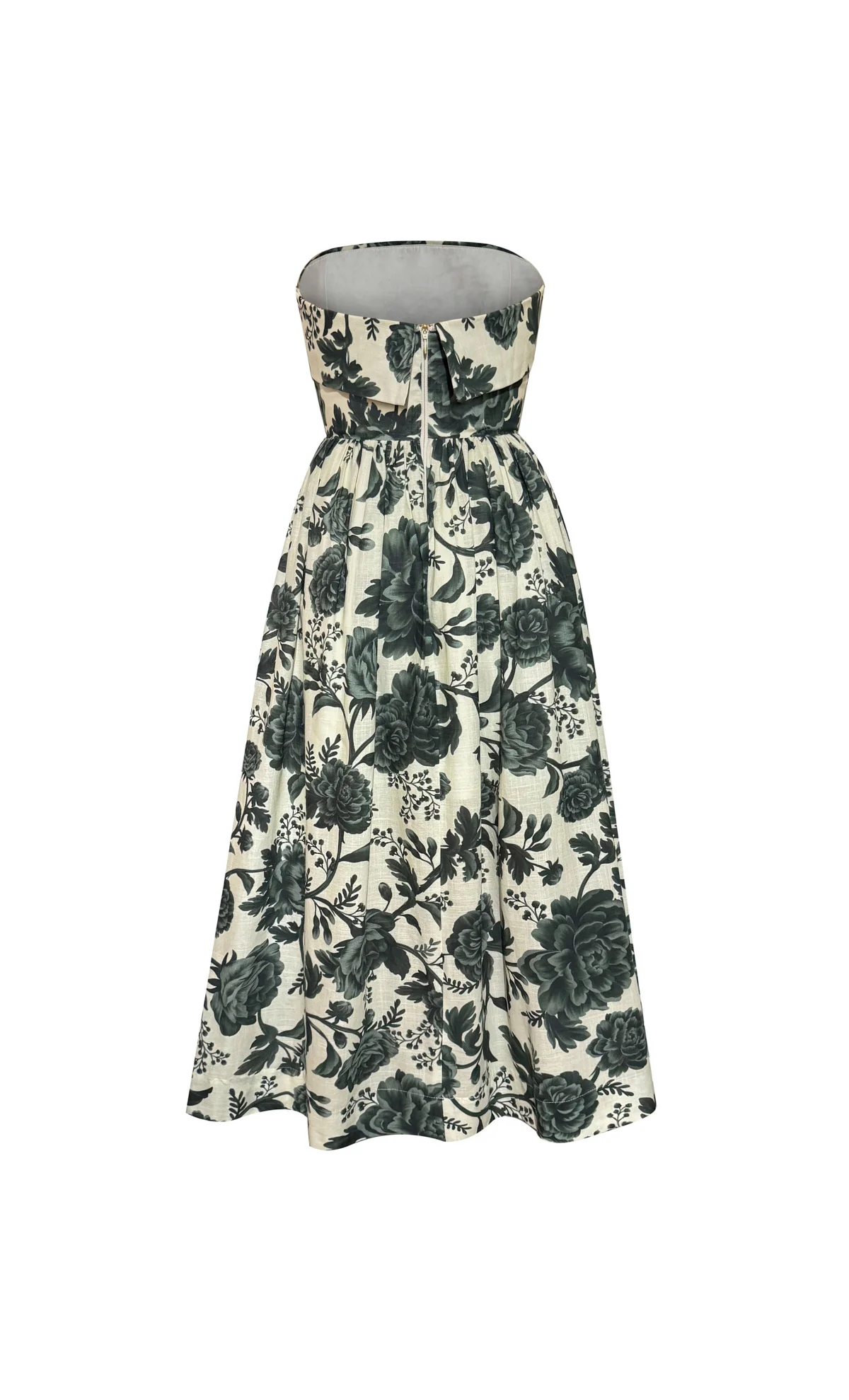 Micrantha Olive midi dress - Image 4